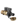 Fill and drain valve Series: Optiflex Type: 447 Brass External thread (BSPP)/Hose tail